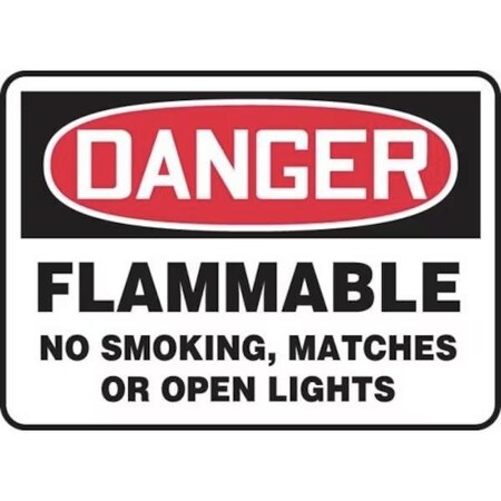 Accuform OSHA DANGER SAFETY SIGN FLAMMABLE  MSMK022VP MSMK022VP